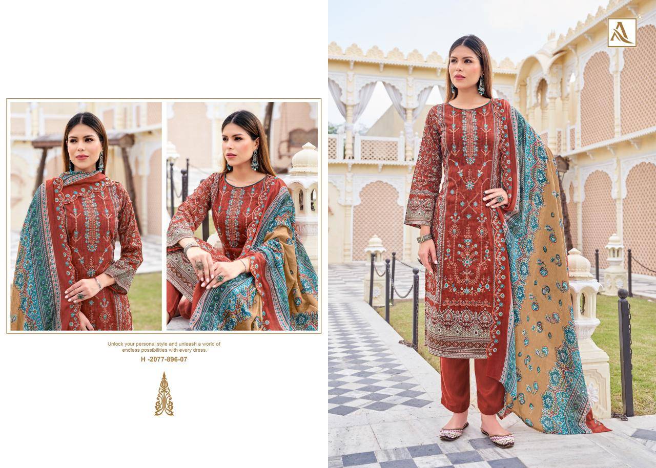 Alok suit bin saeed-12 Designer dress materials wholesale
